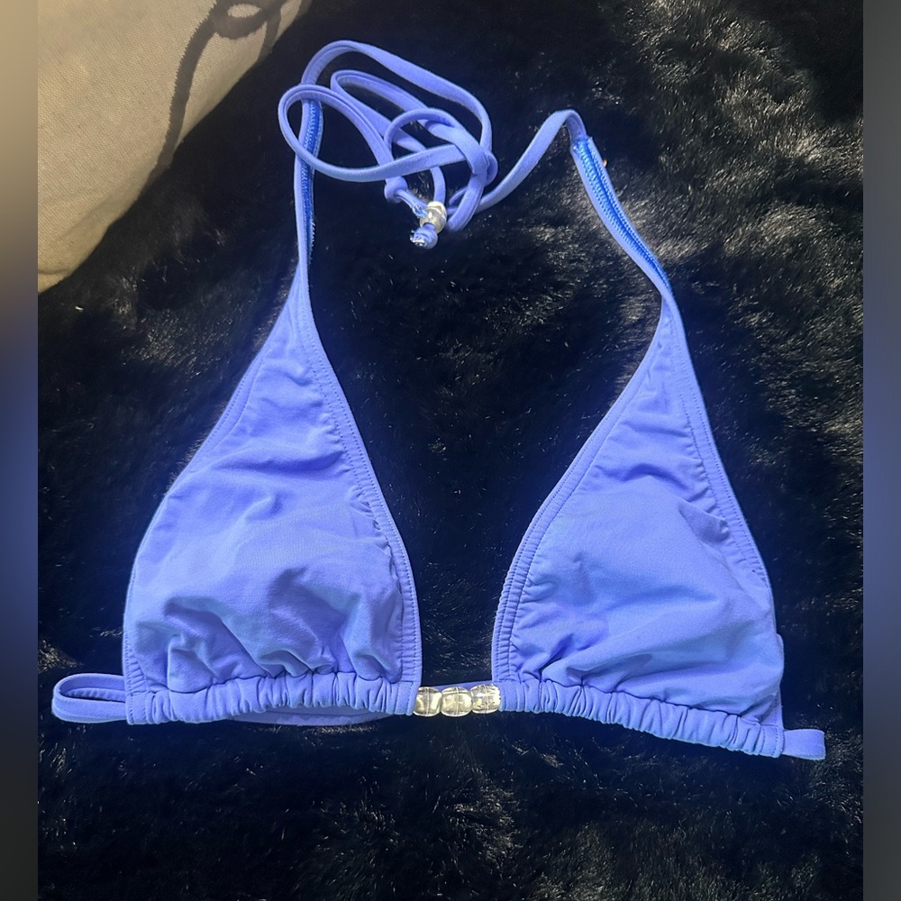 Michael Kors Blue Swimwear Top